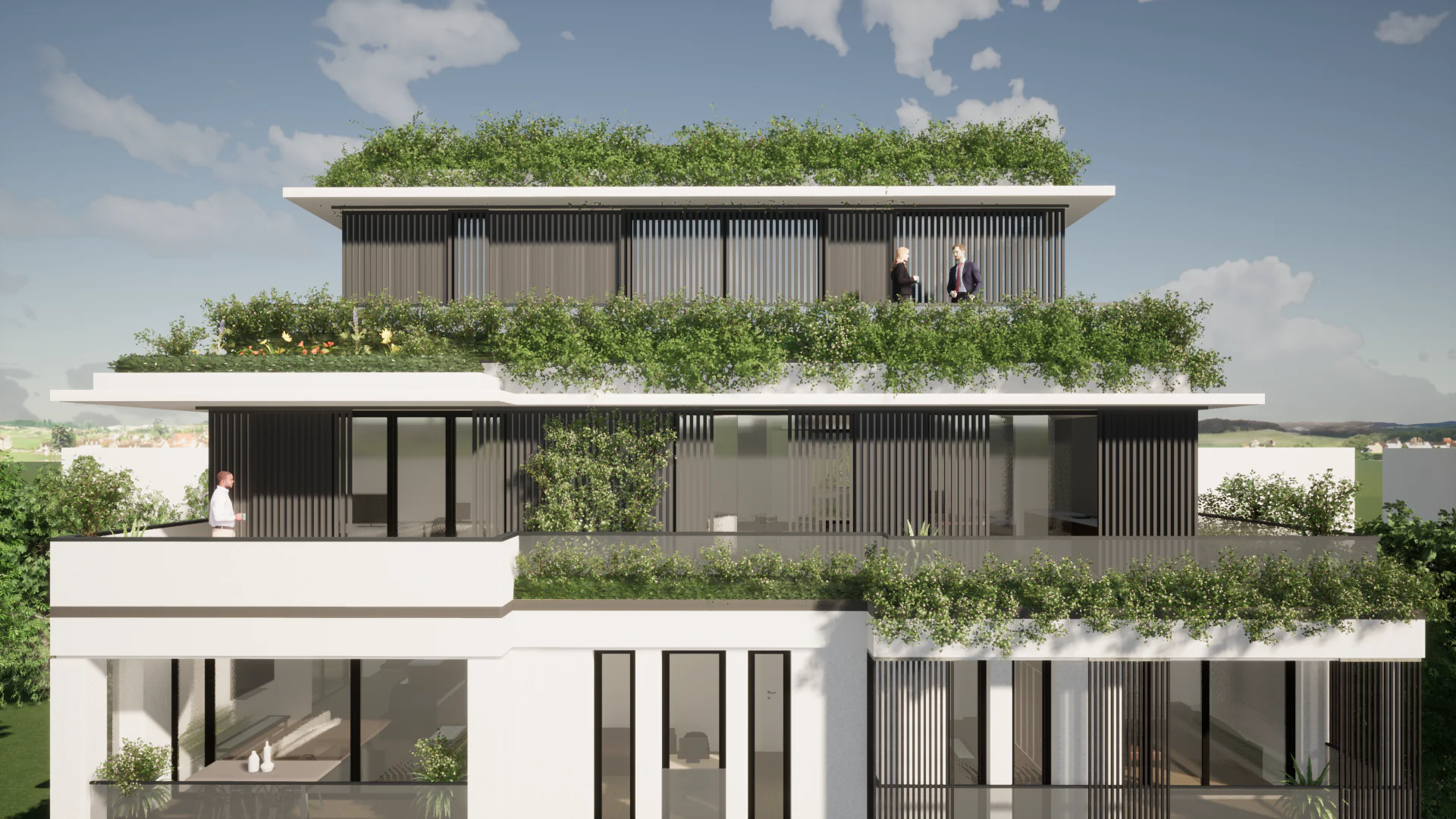 Wohnhaus mit Dachgarten