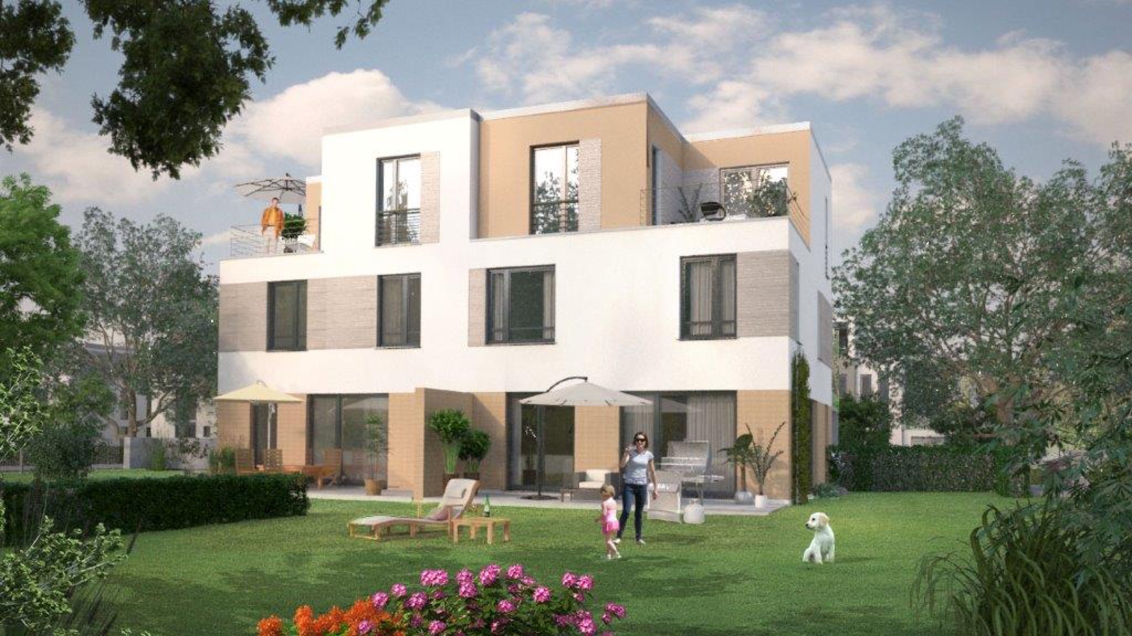 Exklusives Doppelhaus Dresden Gruna