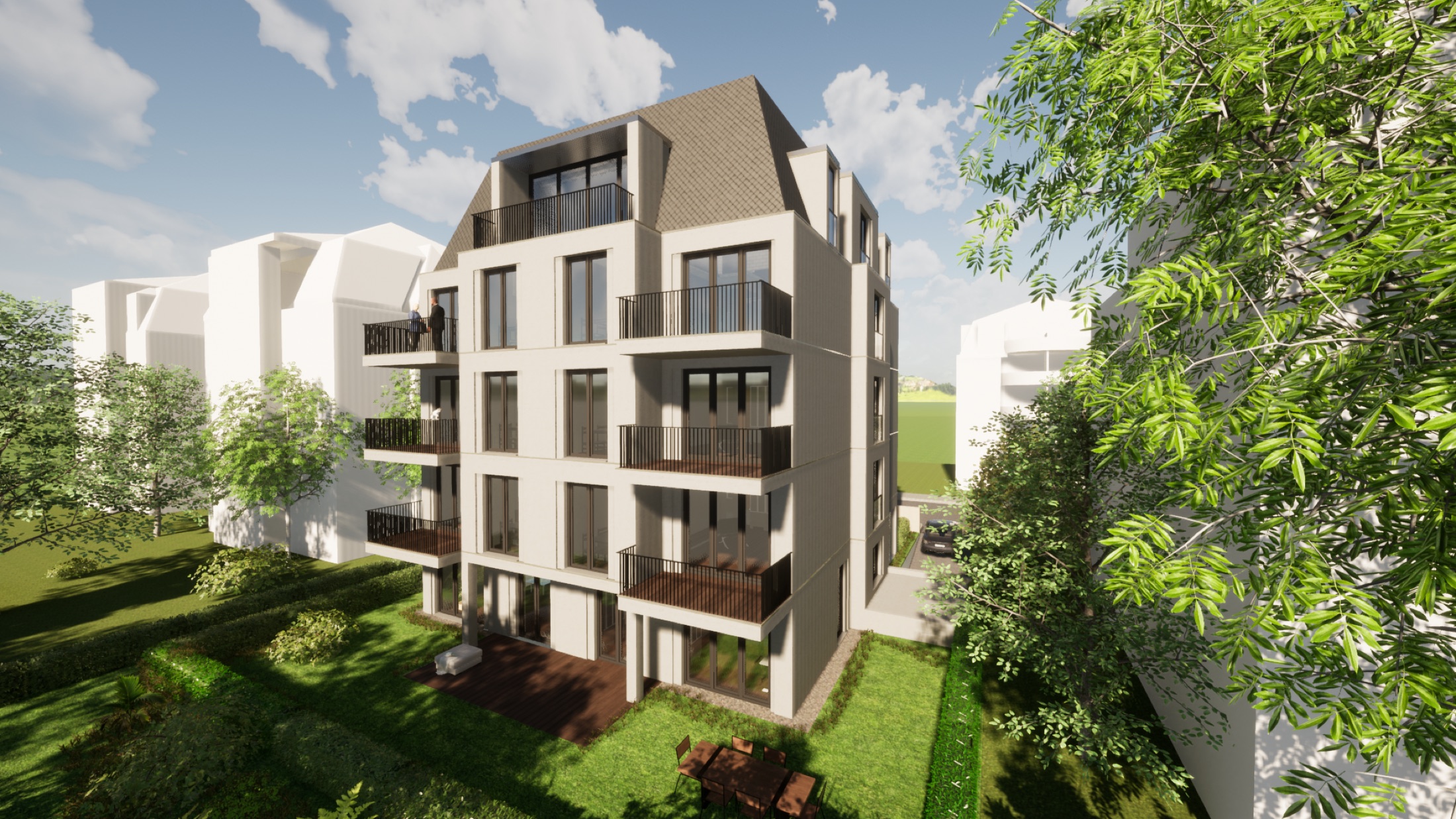 Stadthaus mit 10 Wohneinheiten und TG – Ansicht 4