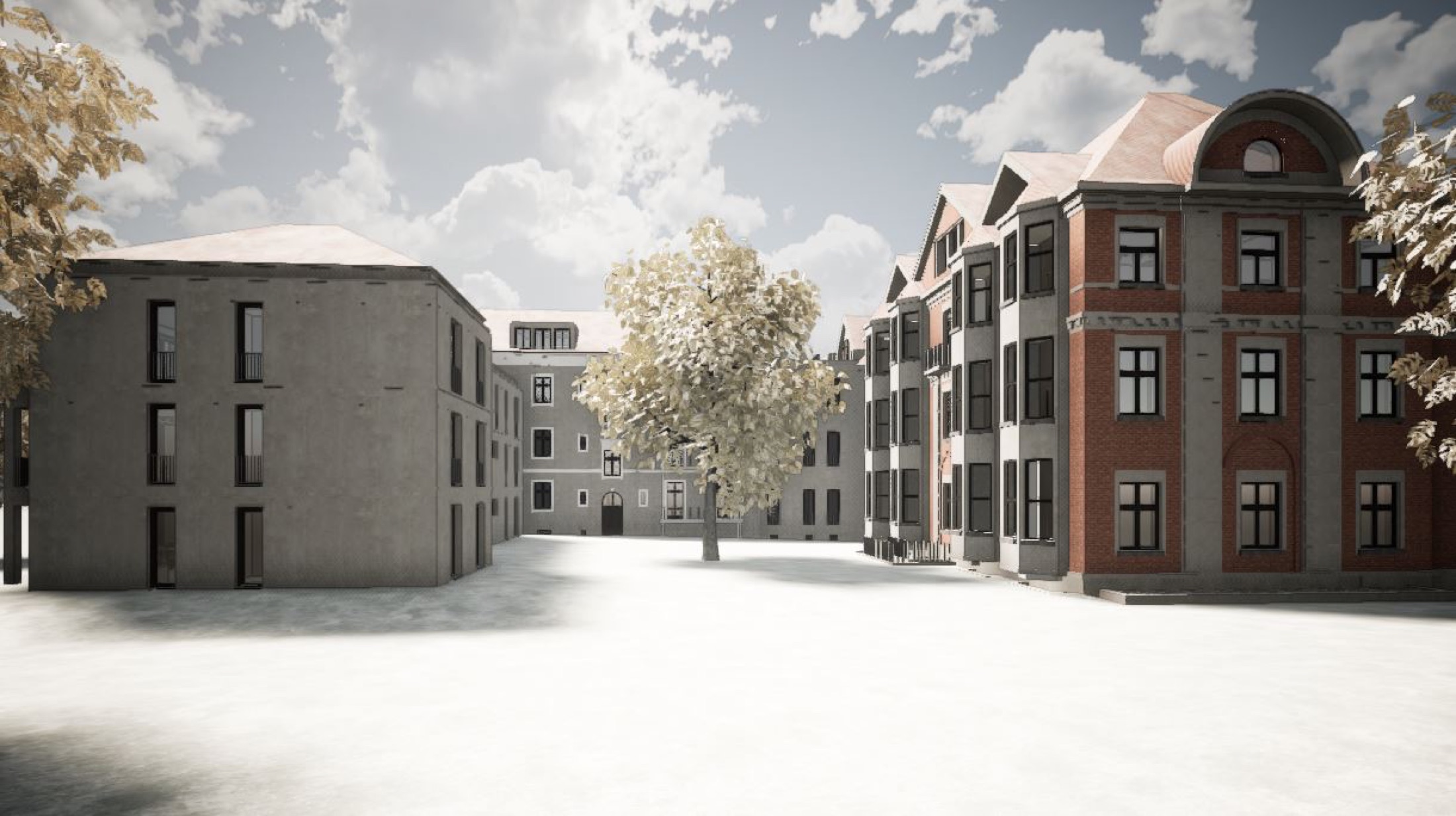 Umbau altes Landeskrankenhaus zu Pflegeanlage – Ansicht 2